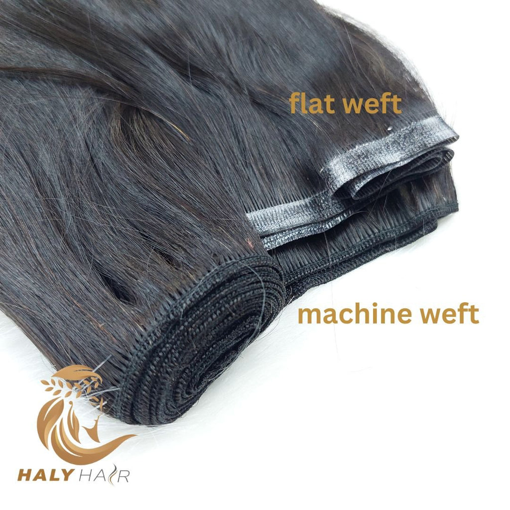 FLAT WEFT HAIR EXTENSIONS - HYBRID HAIR EXTENSIONS - HALY HAIR