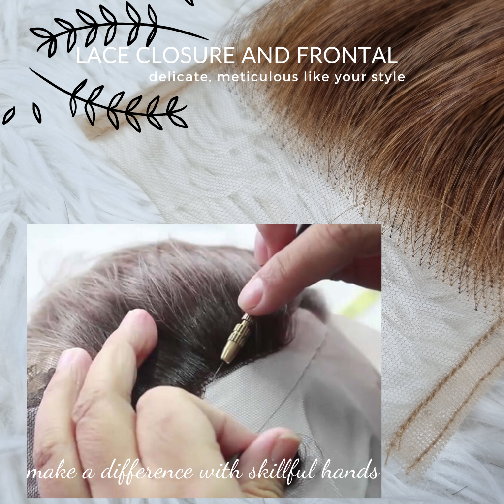 LACE CLOSURE FRONTAL NATURAL HAIR HALY HAIR