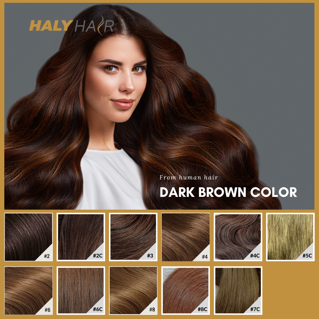 Dark brown hair color