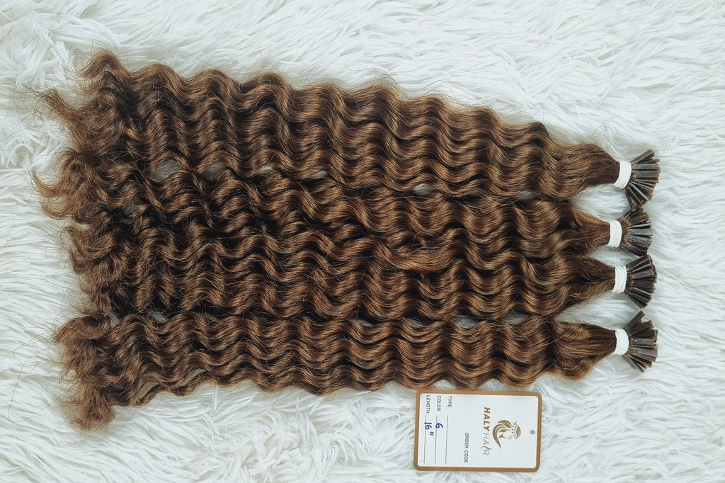 halyhair-dark-brown-wavy-keratin-tip-hair-extensions 16 inch (13)