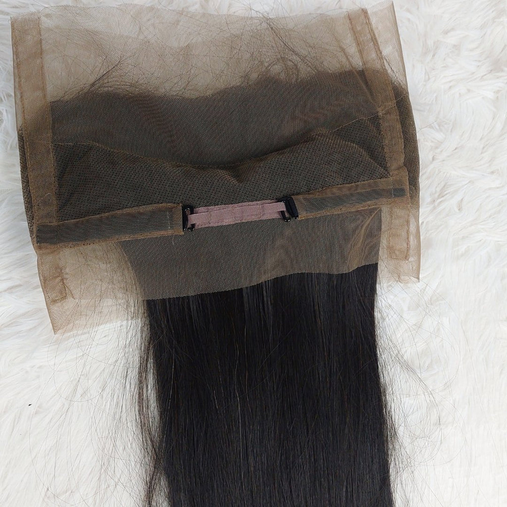 Black lace frontal 360 natural hair - HALY HAIR