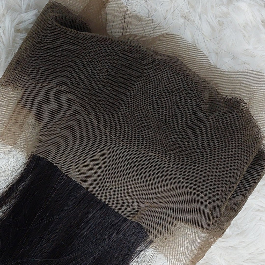 Black lace frontal 360 natural hair - HALY HAIR