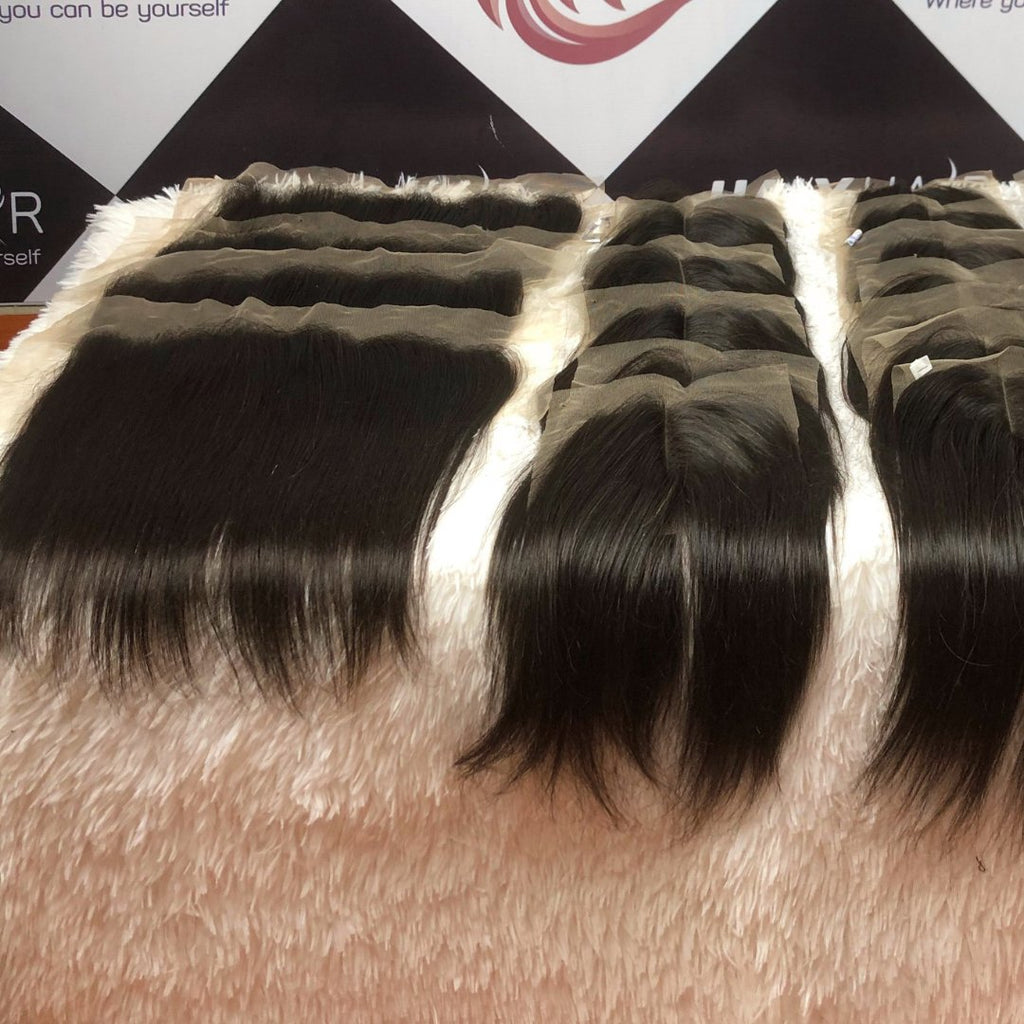 Black lace frontal 360 natural hair - HALY HAIR