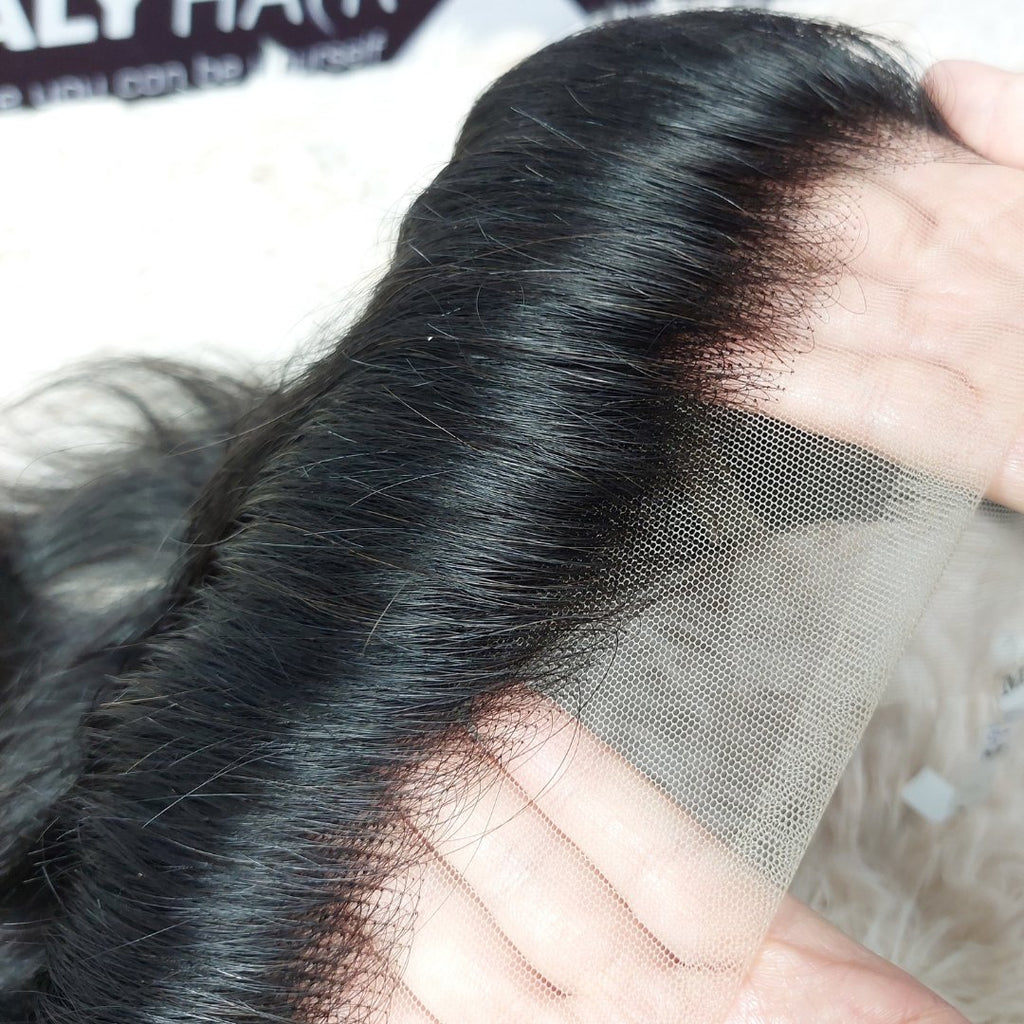 Black lace frontal - HALY HAIR