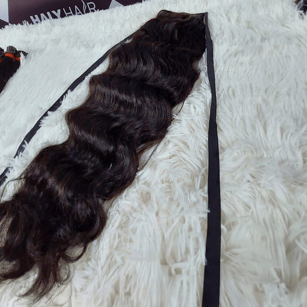 Black ponytail hair extensions - HALY HAIR