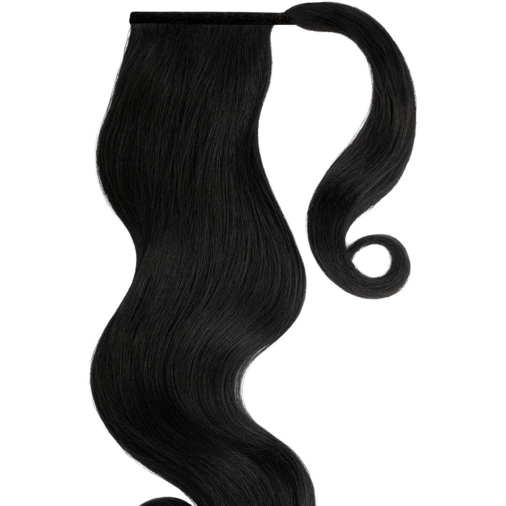 Black ponytail hair extensions - HALY HAIR