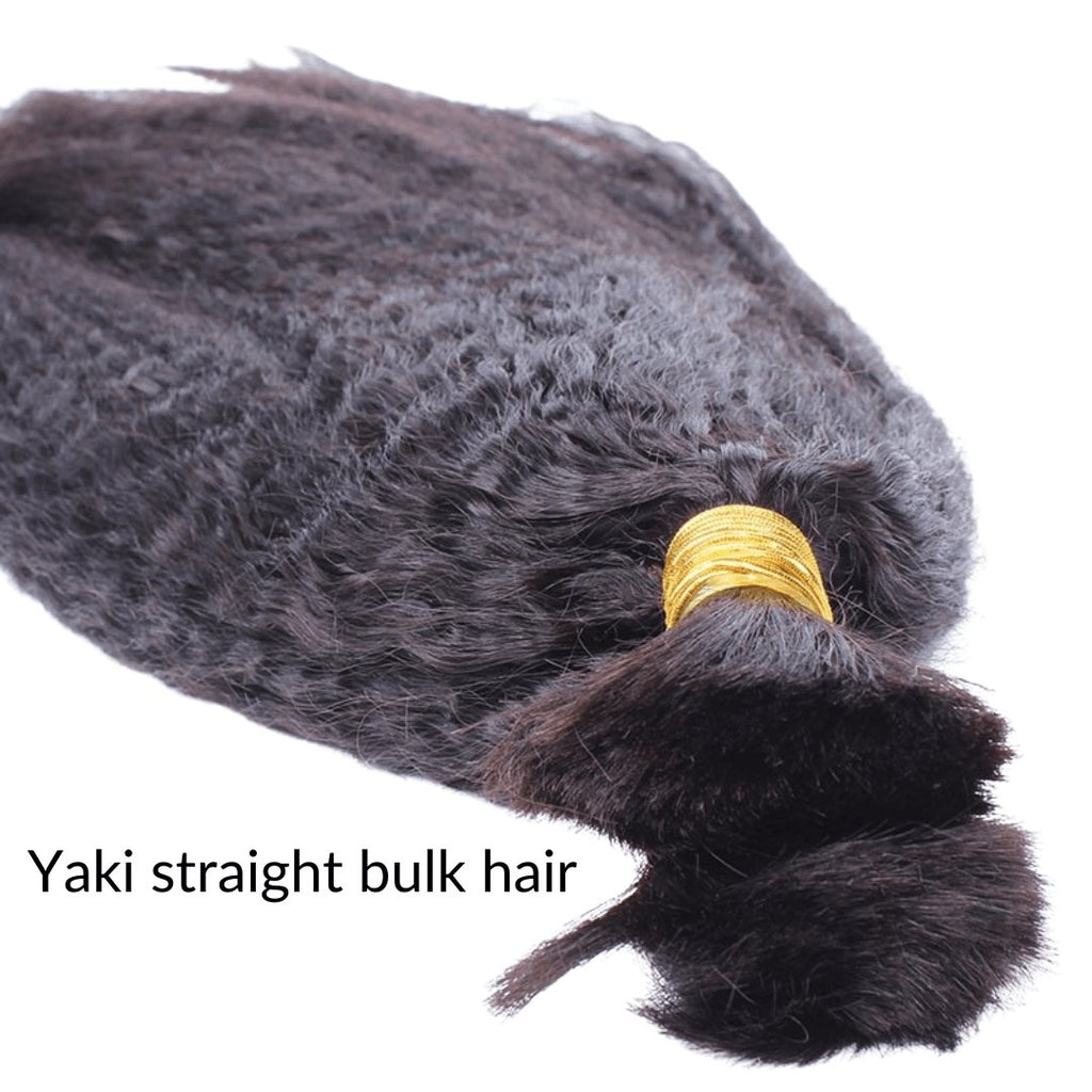 Bulk black hair extensions - HALY HAIR