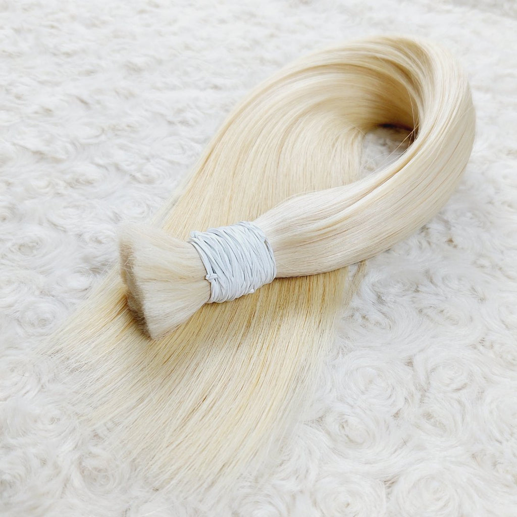 Bulk light blonde hair natural - HALY HAIR