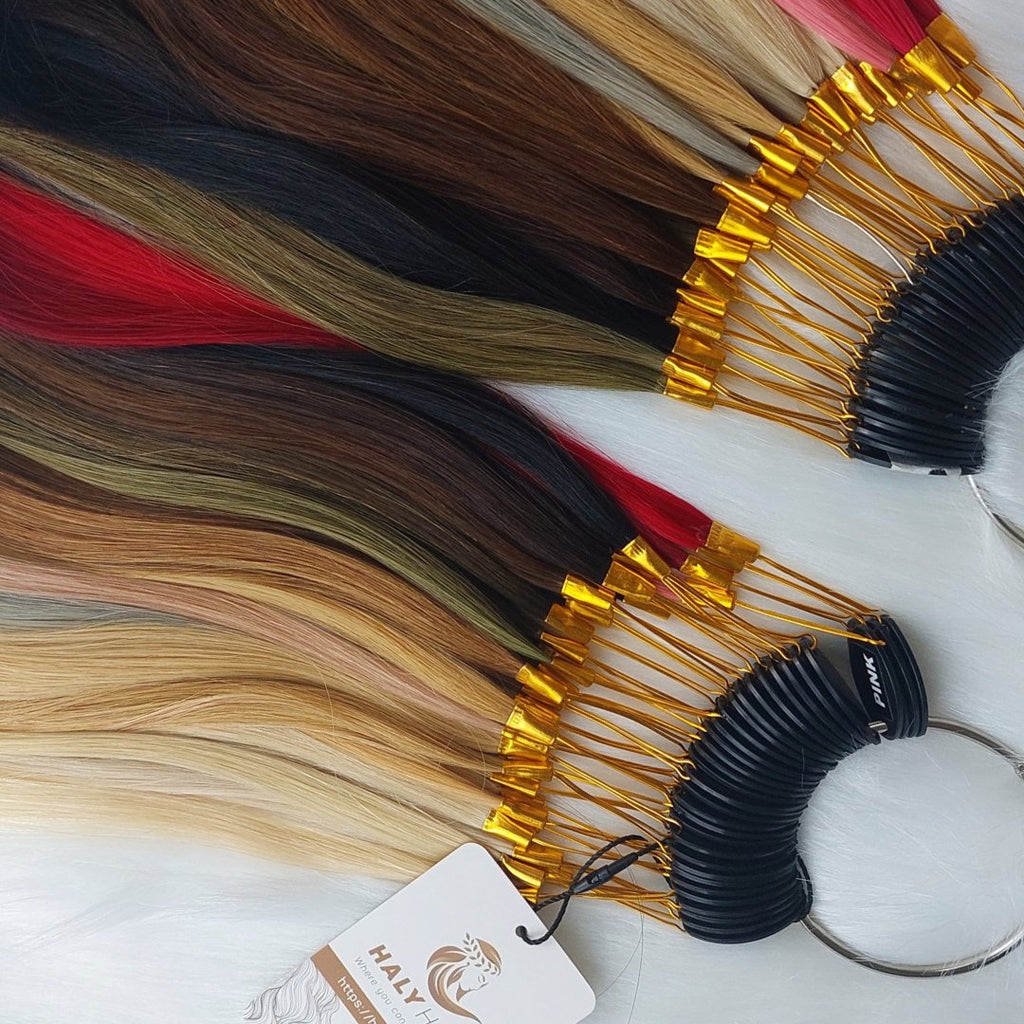 Color ring hair extensions - HALY HAIR