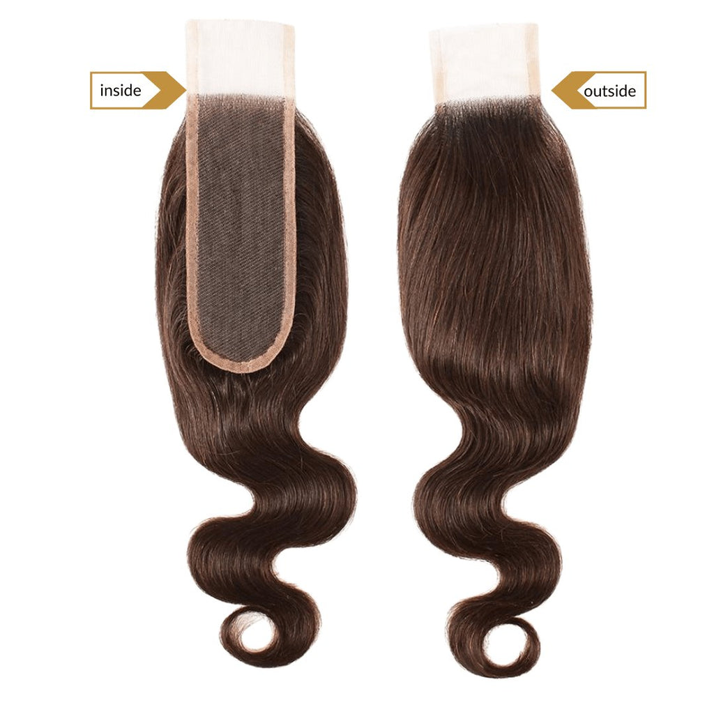 Dark brown closure - HALY HAIR