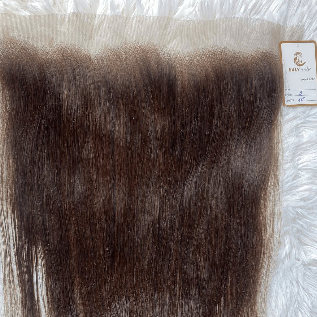 Dark brown lace frontal - HALY HAIR