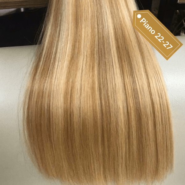 Keratin hair extensions piano color - HALY HAIR