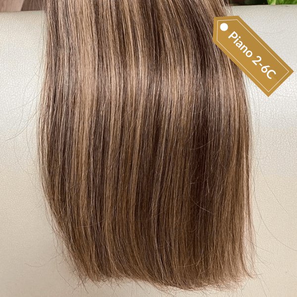 Keratin hair extensions piano color - HALY HAIR