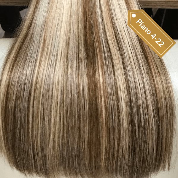 Keratin hair extensions piano color - HALY HAIR