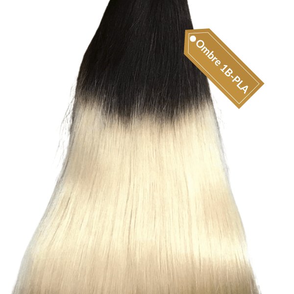 Keratin tip extensions ombre hair color - HALY HAIR