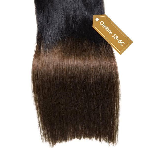 Keratin tip extensions ombre hair color - HALY HAIR