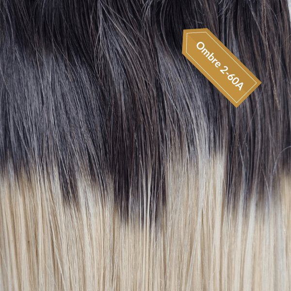 Keratin tip extensions ombre hair color - HALY HAIR