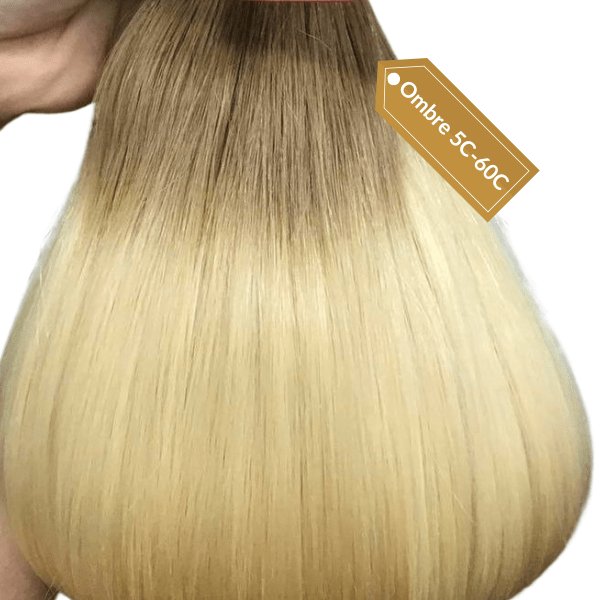 Keratin tip extensions ombre hair color - HALY HAIR