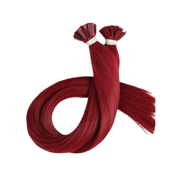 Keratin tip hair extensions brilliant color