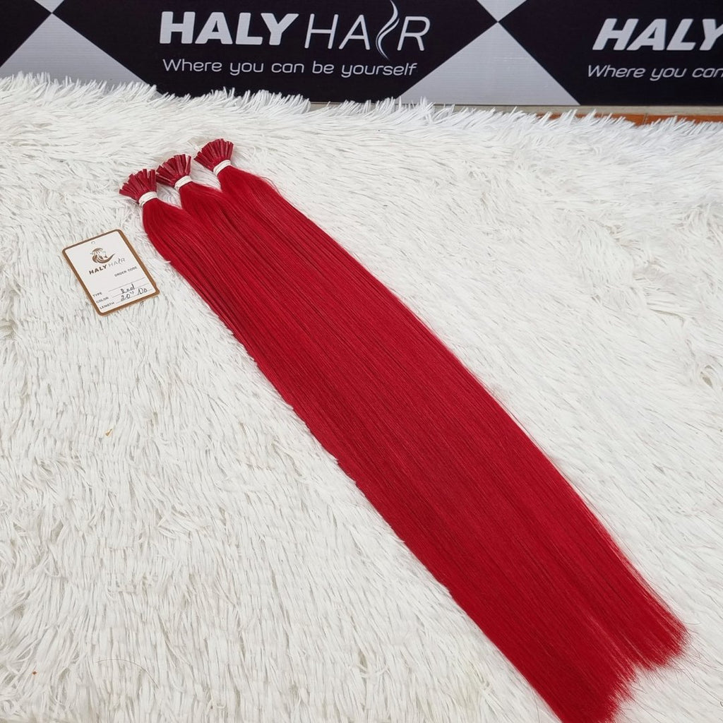 Keratin tip hair extensions brilliant color - HALY HAIR