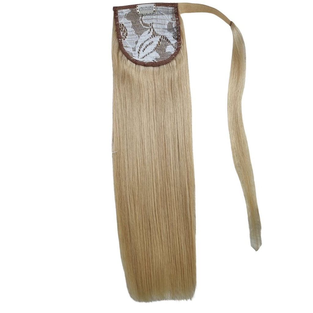 Light blonde ponytail hair extensions - HALY HAIR