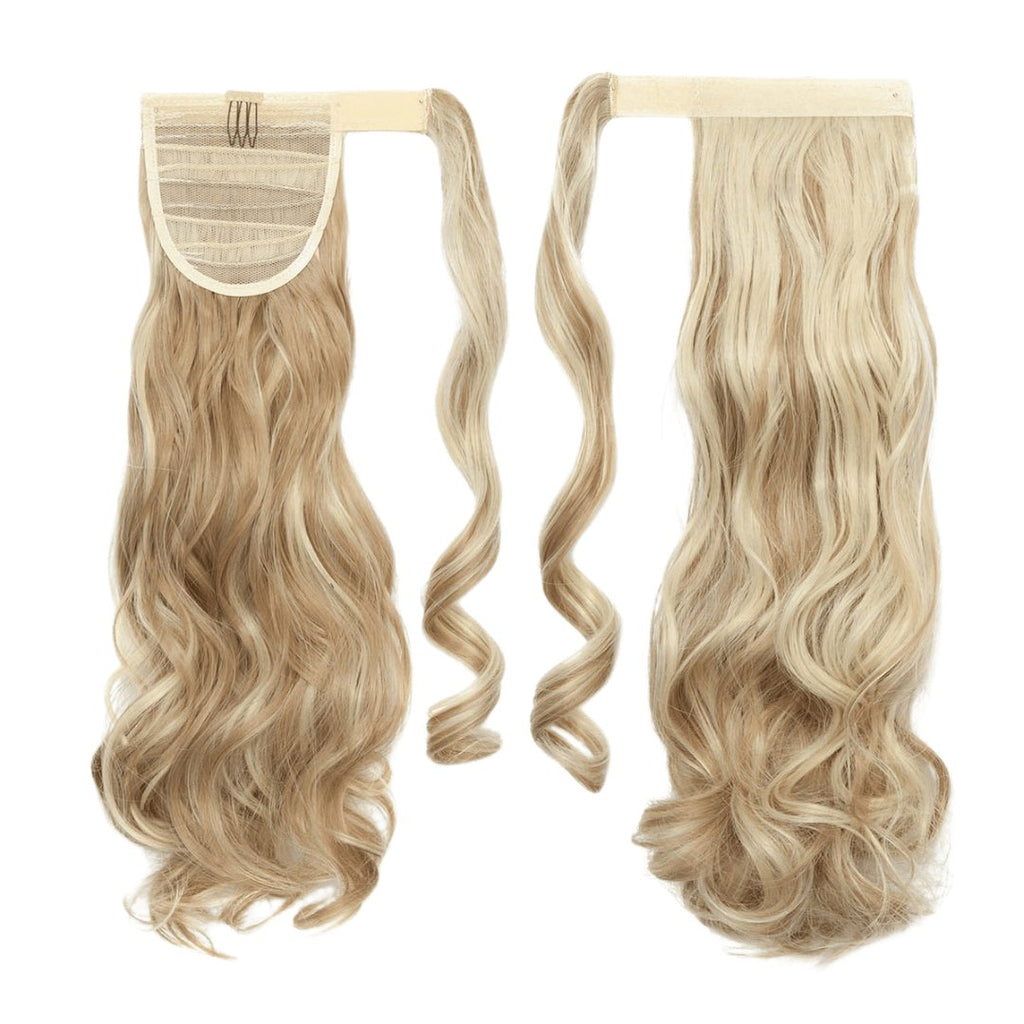 Light blonde ponytail hair extensions - HALY HAIR