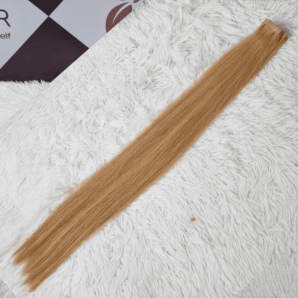 Medium blonde tape hair extensions - HALY HAIR