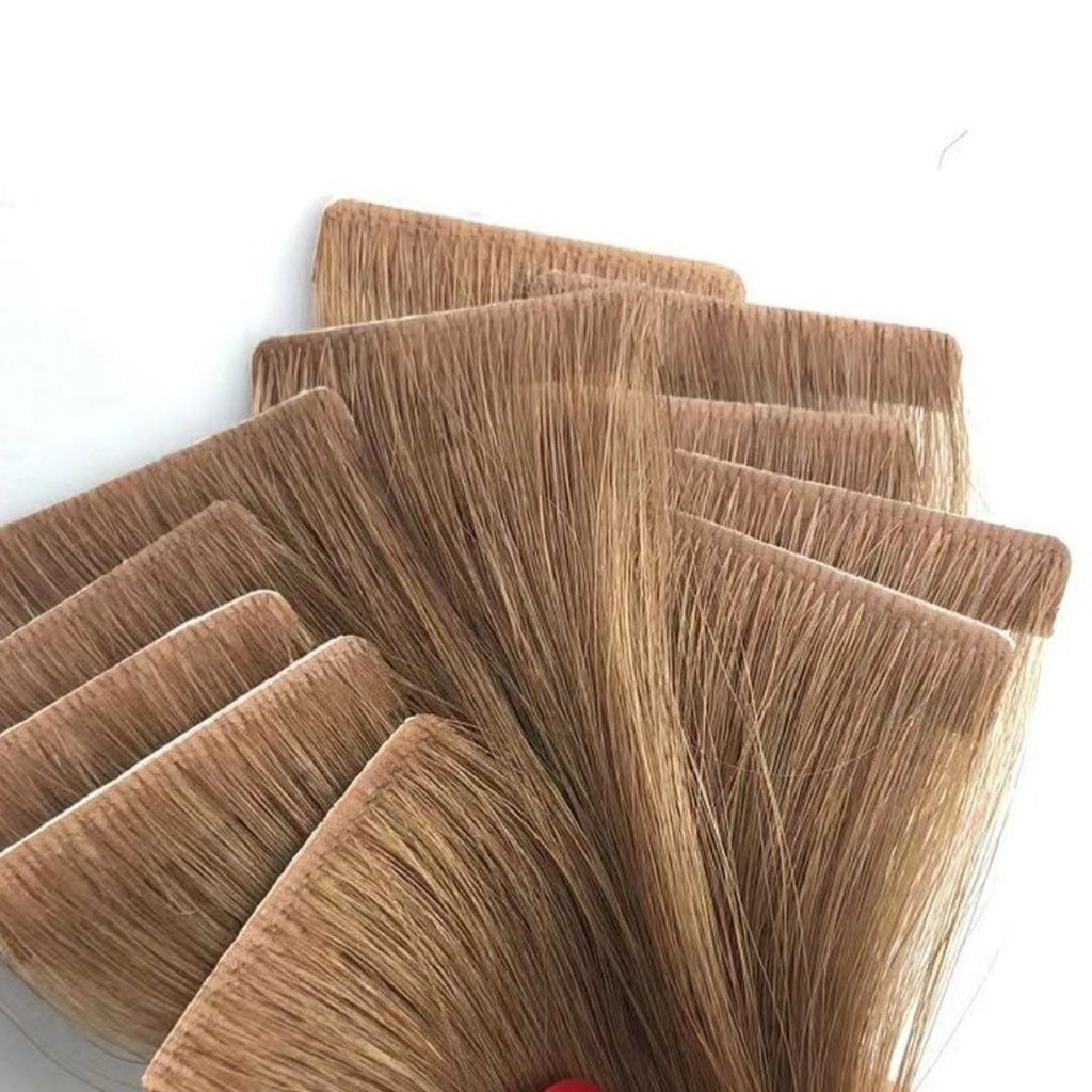 Medium blonde tape hair extensions - HALY HAIR