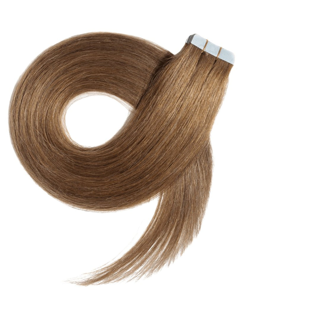 Medium blonde tape hair extensions - HALY HAIR