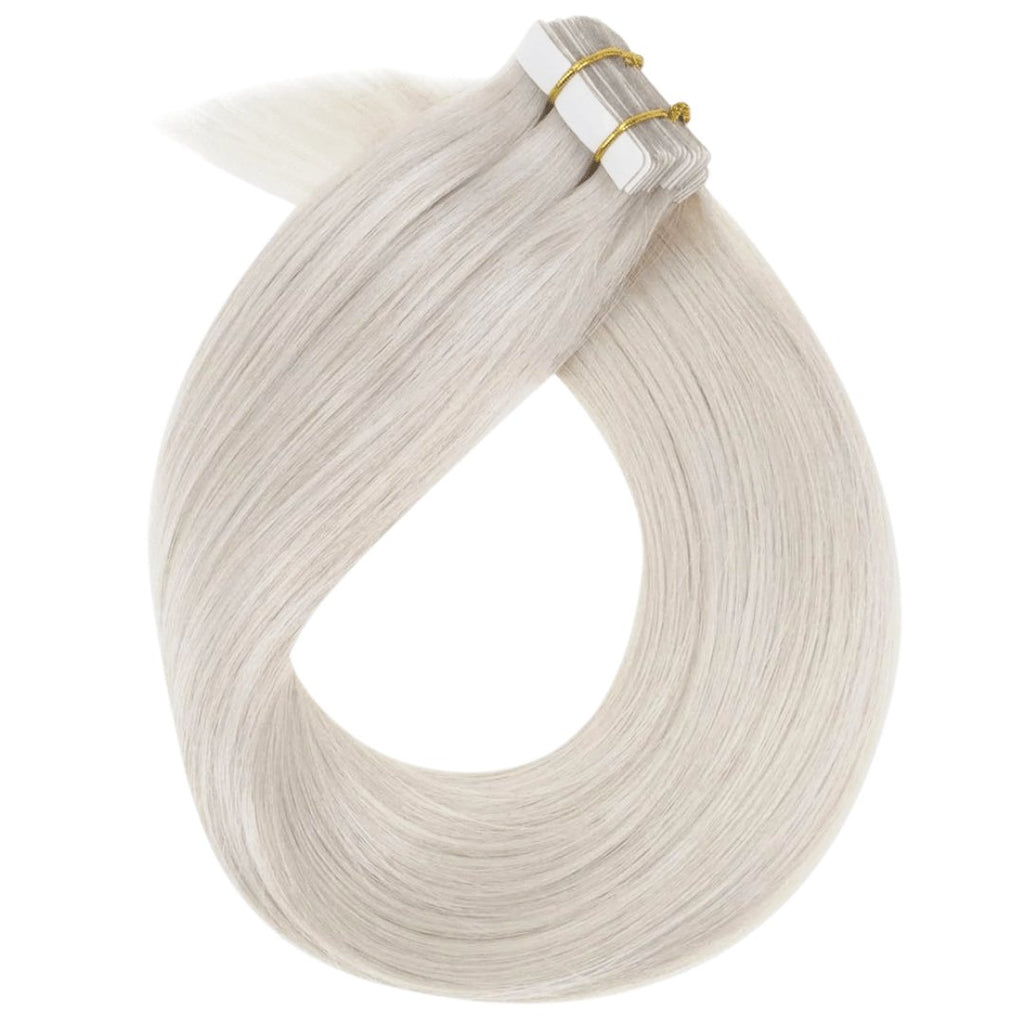 Tape hair extensions light blonde color - HALY HAIR