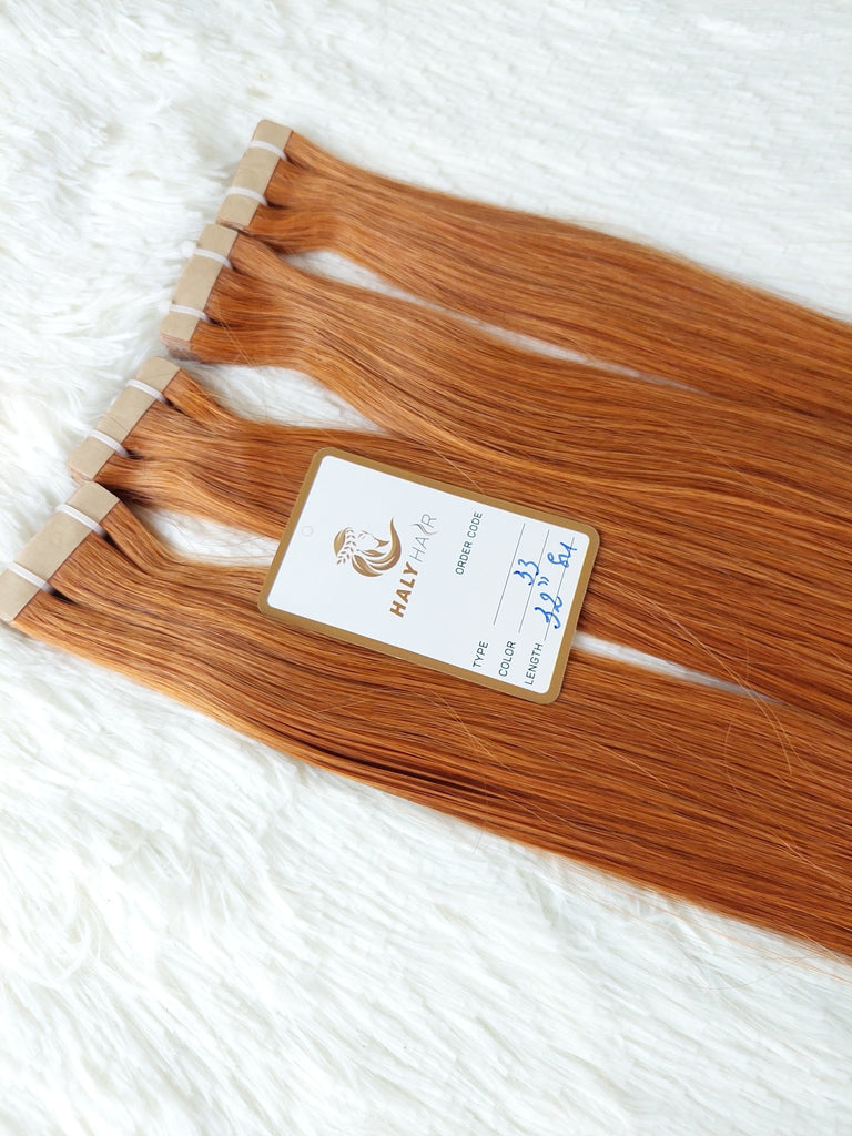 Tape - in hair extensions brilliant color - HALY HAIR