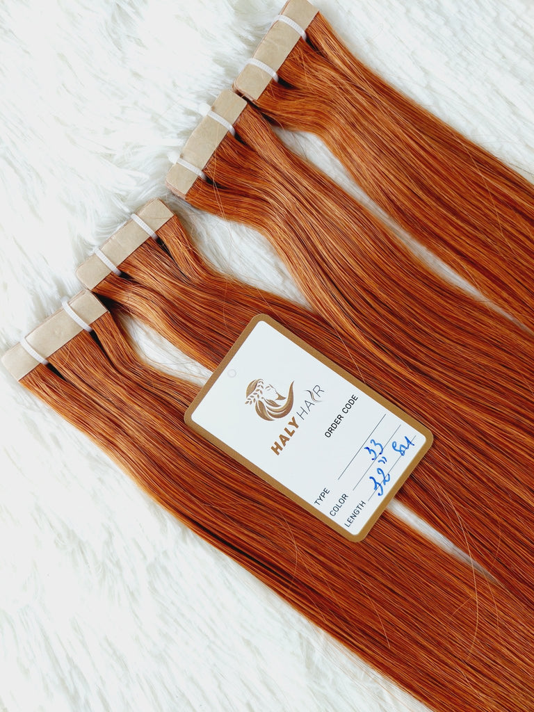 Tape - in hair extensions brilliant color - HALY HAIR