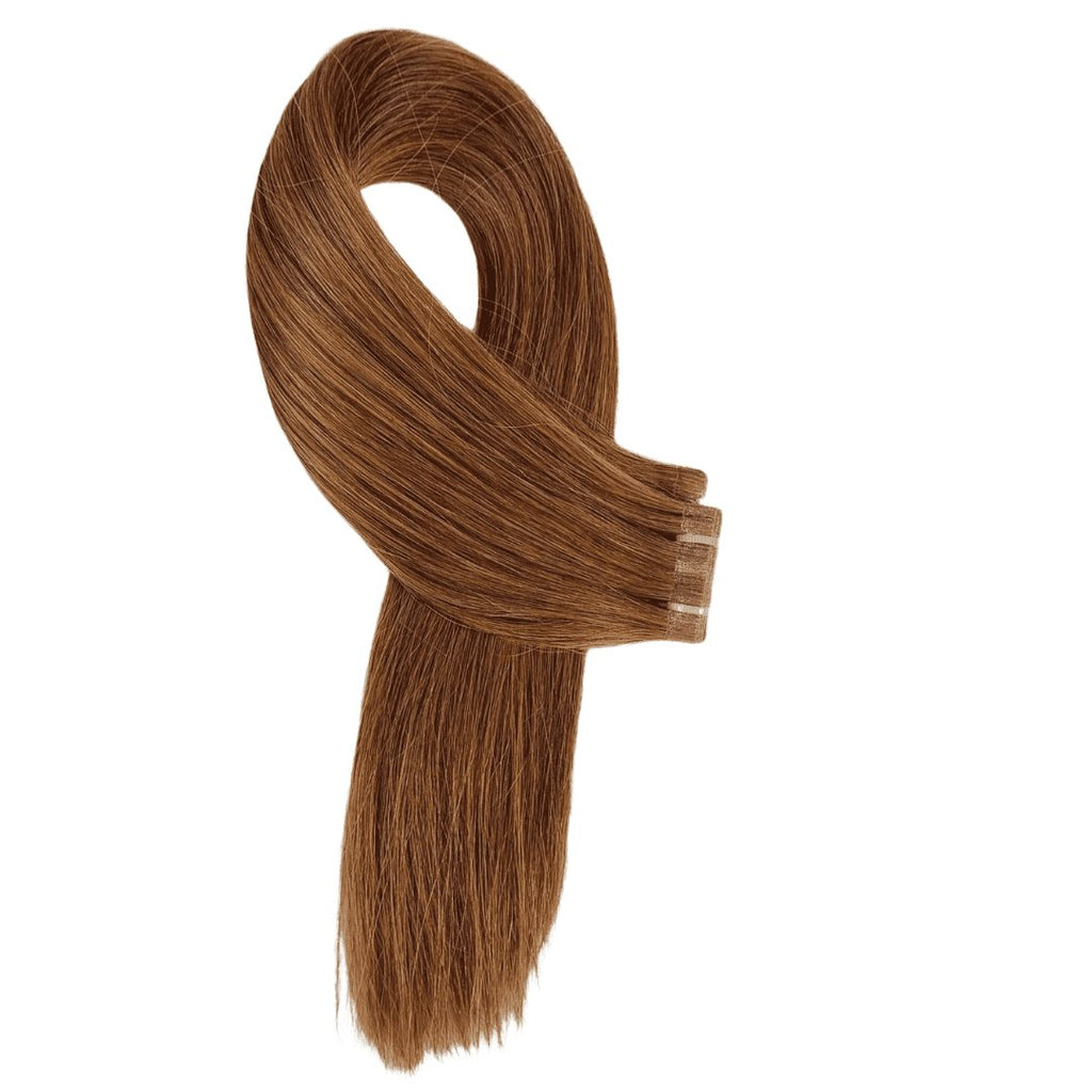 Tape in hair extensions dark brown color - HALY HAIR