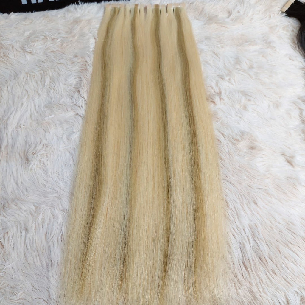 Tape - in hair extensions piano color - HALY HAIR