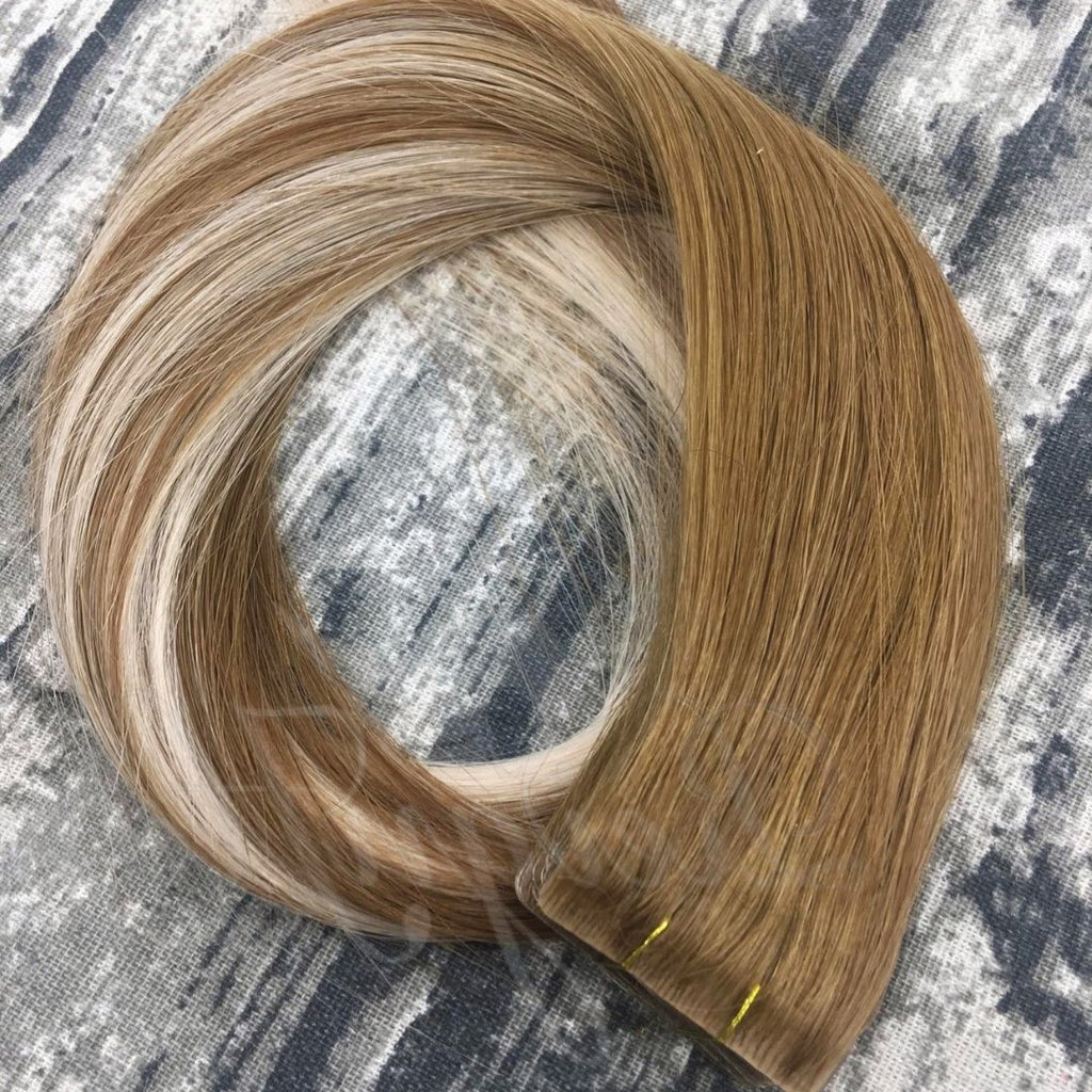 Tape - in hair extensions piano color - HALY HAIR