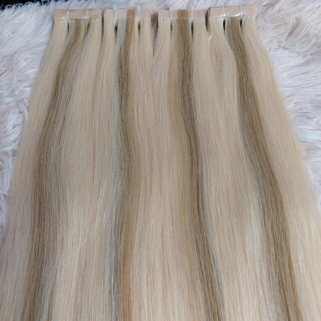 Tape - in hair extensions piano color - HALY HAIR