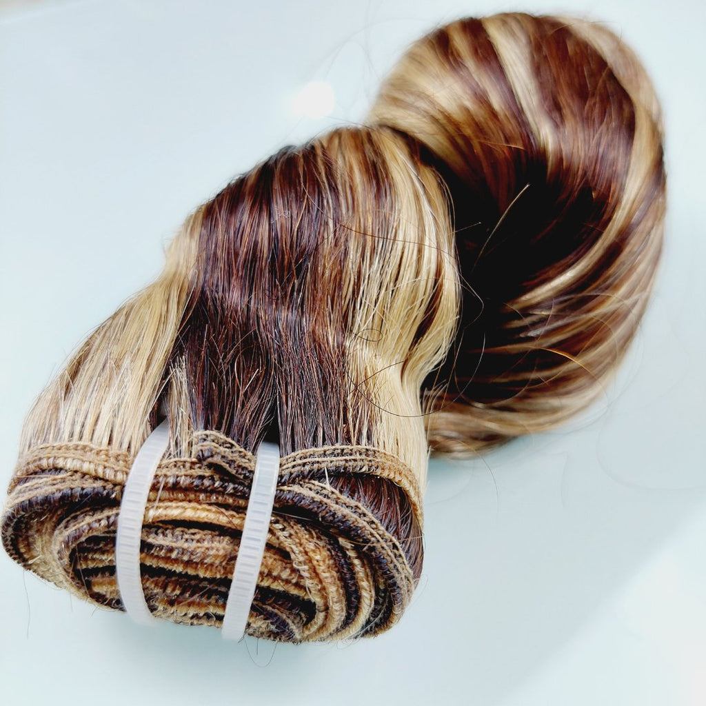 Virgin hair weft extensions piano color - HALY HAIR