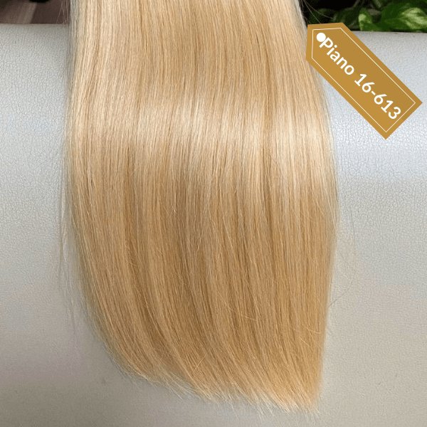 Virgin hair weft extensions piano color - HALY HAIR