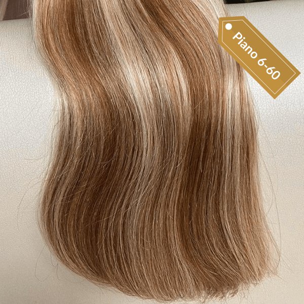 Virgin hair weft extensions piano color - HALY HAIR