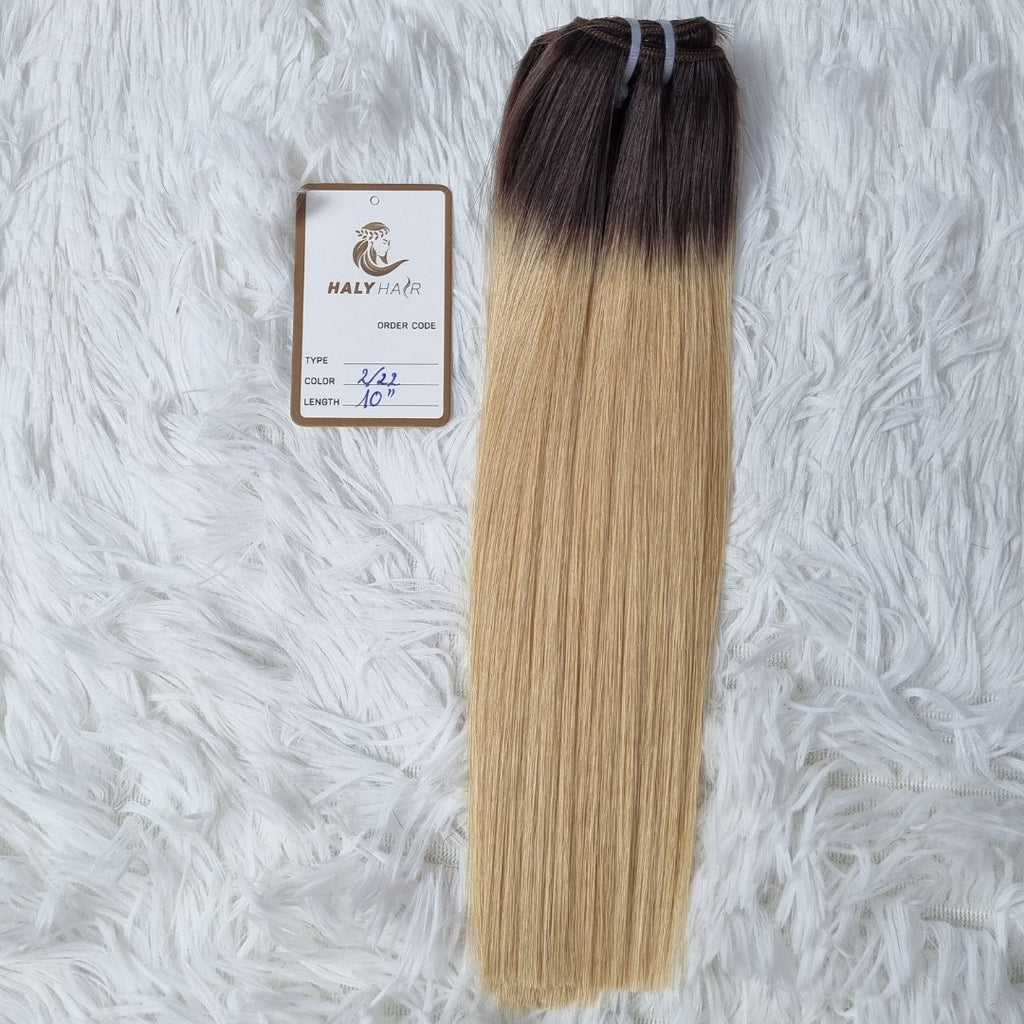 Virgin weave hair extensions ombre color - HALY HAIR