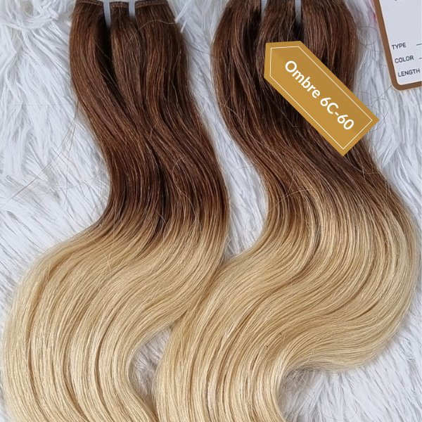 Virgin weave hair extensions ombre color - HALY HAIR