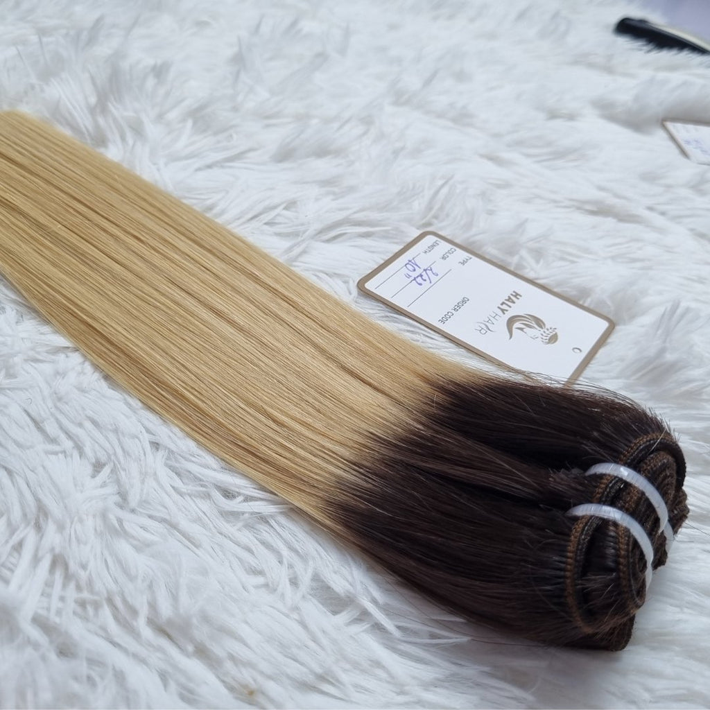 Virgin weave hair extensions ombre color - HALY HAIR