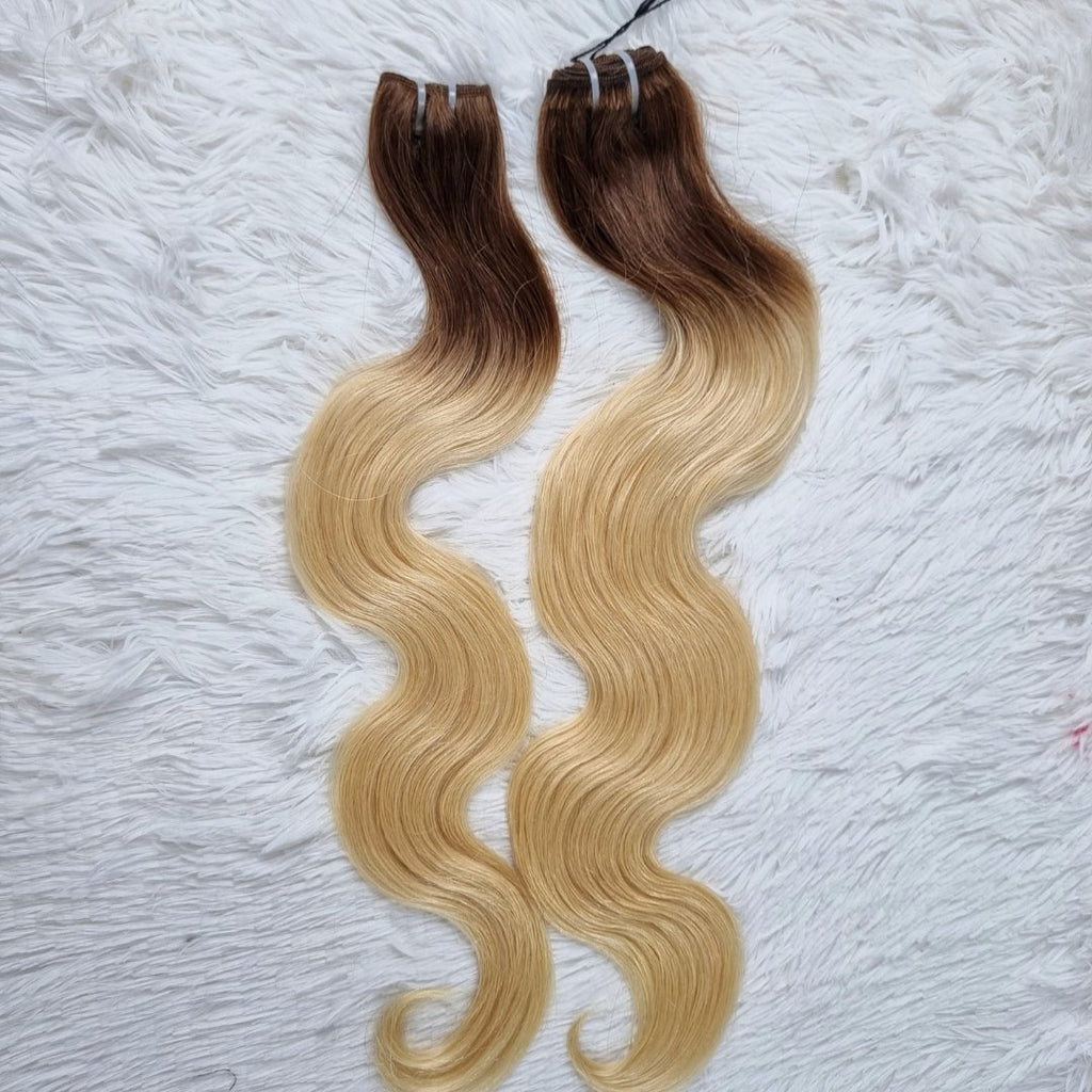 Virgin weave hair extensions ombre color - HALY HAIR