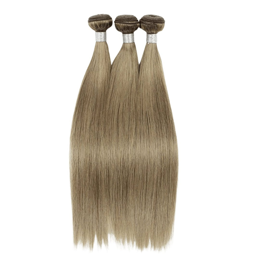 Virgin weft extensions medium blonde color hair - HALY HAIR