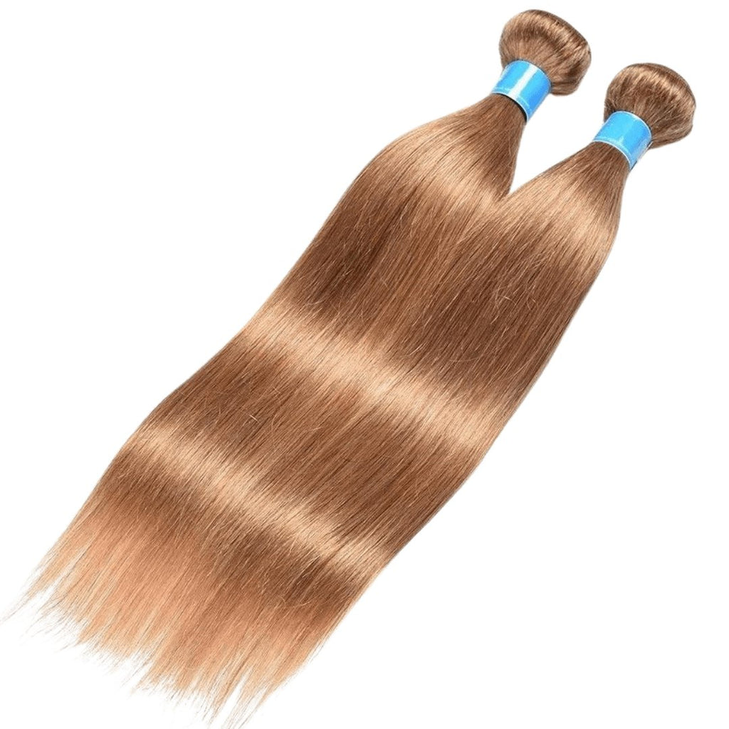 Virgin weft extensions medium blonde color hair - HALY HAIR