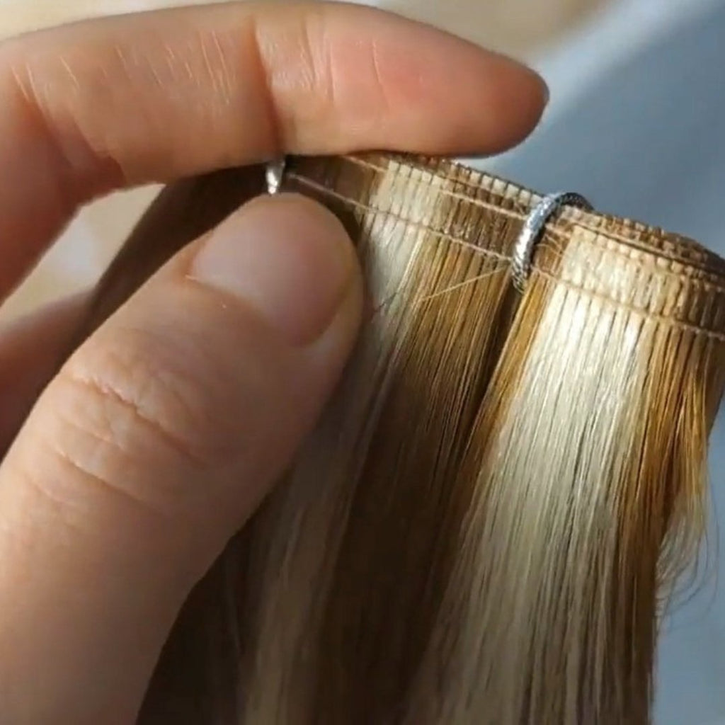 Weft hair extensions piano color - HALY HAIR