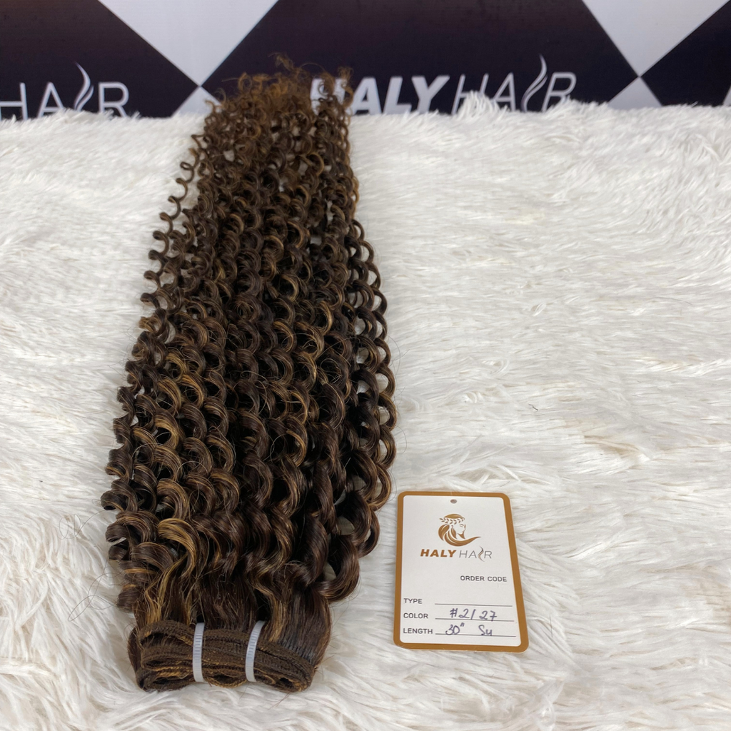 Weft hair extensions piano color - Haly Hair