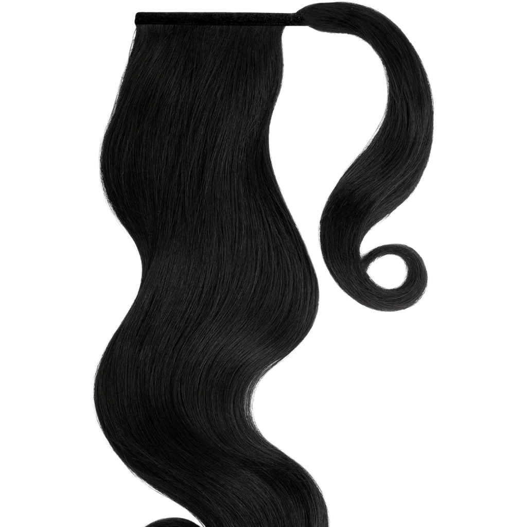 wavy black ponytail hair extensions