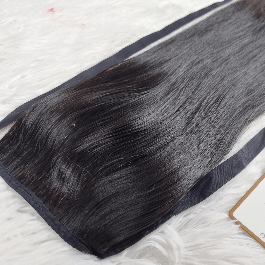 straight black ponytail hair extensions