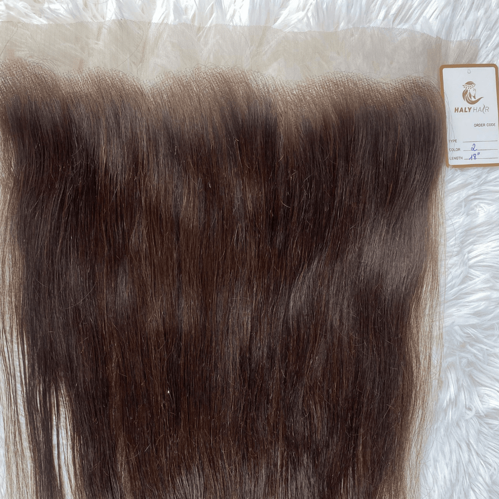 Dark brown lace frontal - Haly Hair